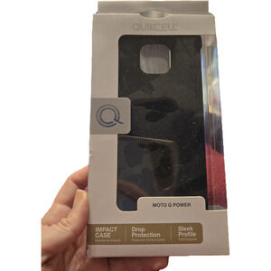 Quikcell moto g power black phone case